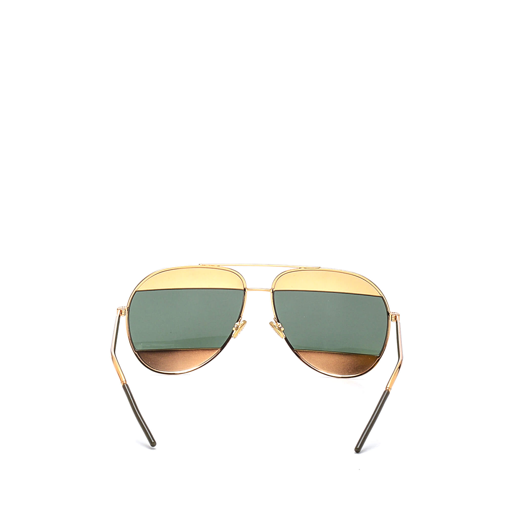 Christian Dior - Metallic Gold Split Sunglasses